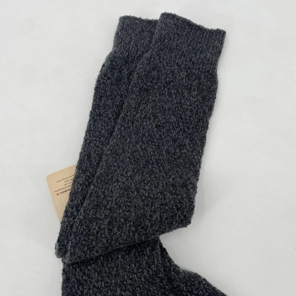 MUK LUKS WOMENS SIZE 6-11 KNEE HIGH SOCKS 1 PAIR GRAY NWT BOOT SOCKS